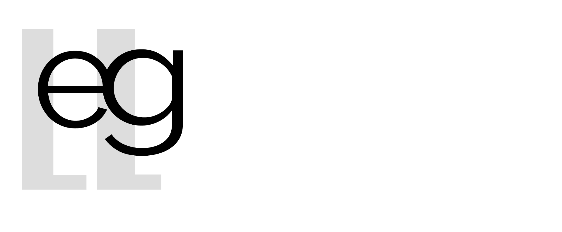 Logo EG empresarios Granada en Blanco